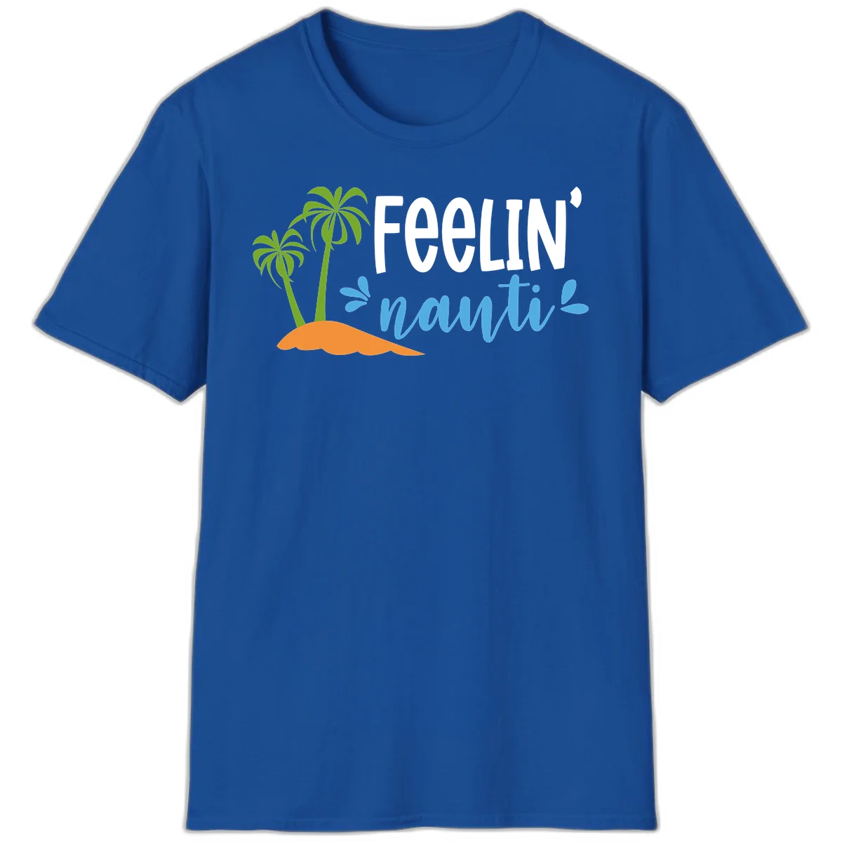 Feelin' Nauty Cruise Vibes T-Shirt in Royal