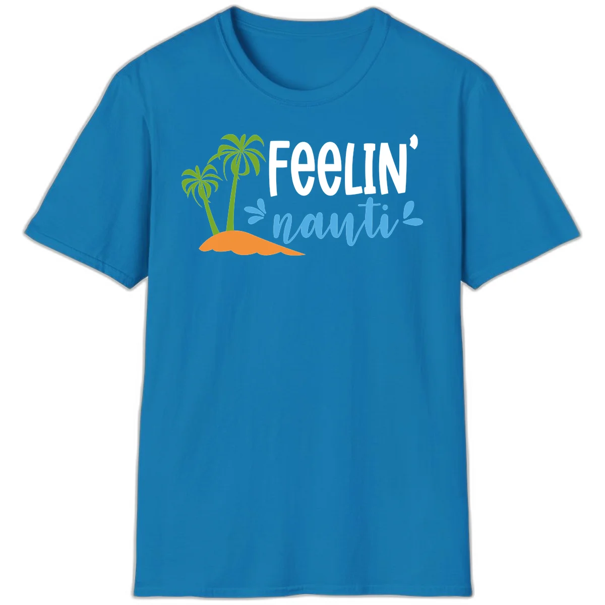 Feelin' Nauty Cruise Vibes T-Shirt in Sapphire