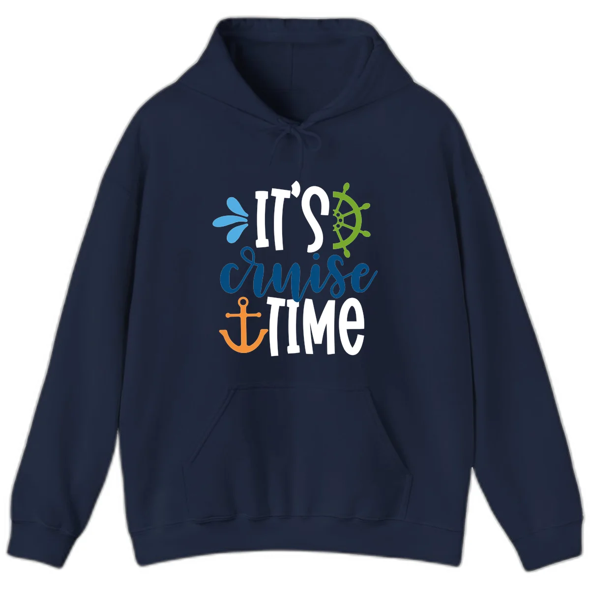 It's Cruise Time Nautical Hoodie in Navy