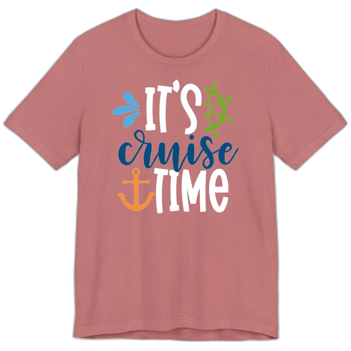 It's Cruise Time Nautical Premium T-Shirt in Mauve