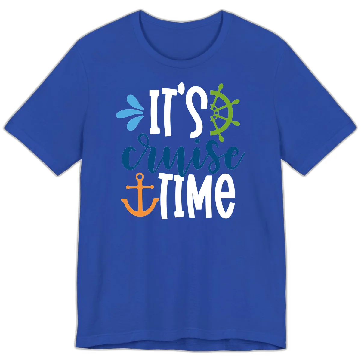 It's Cruise Time Nautical Premium T-Shirt in True Royal