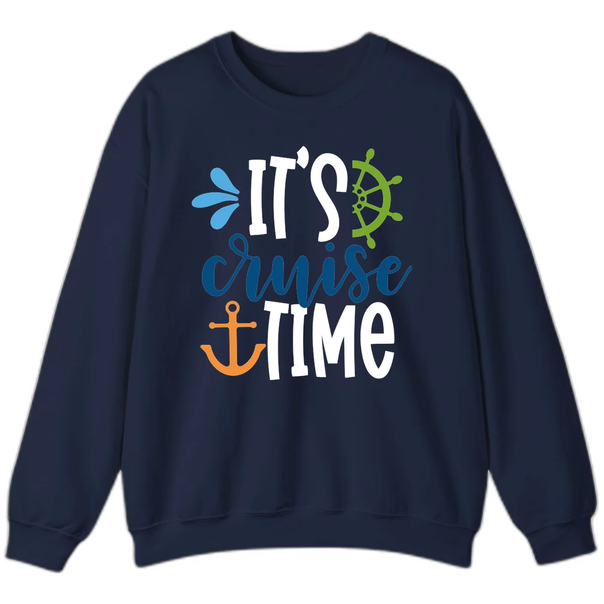 It's Cruise Time Nautical Sweatshirt in Navy
