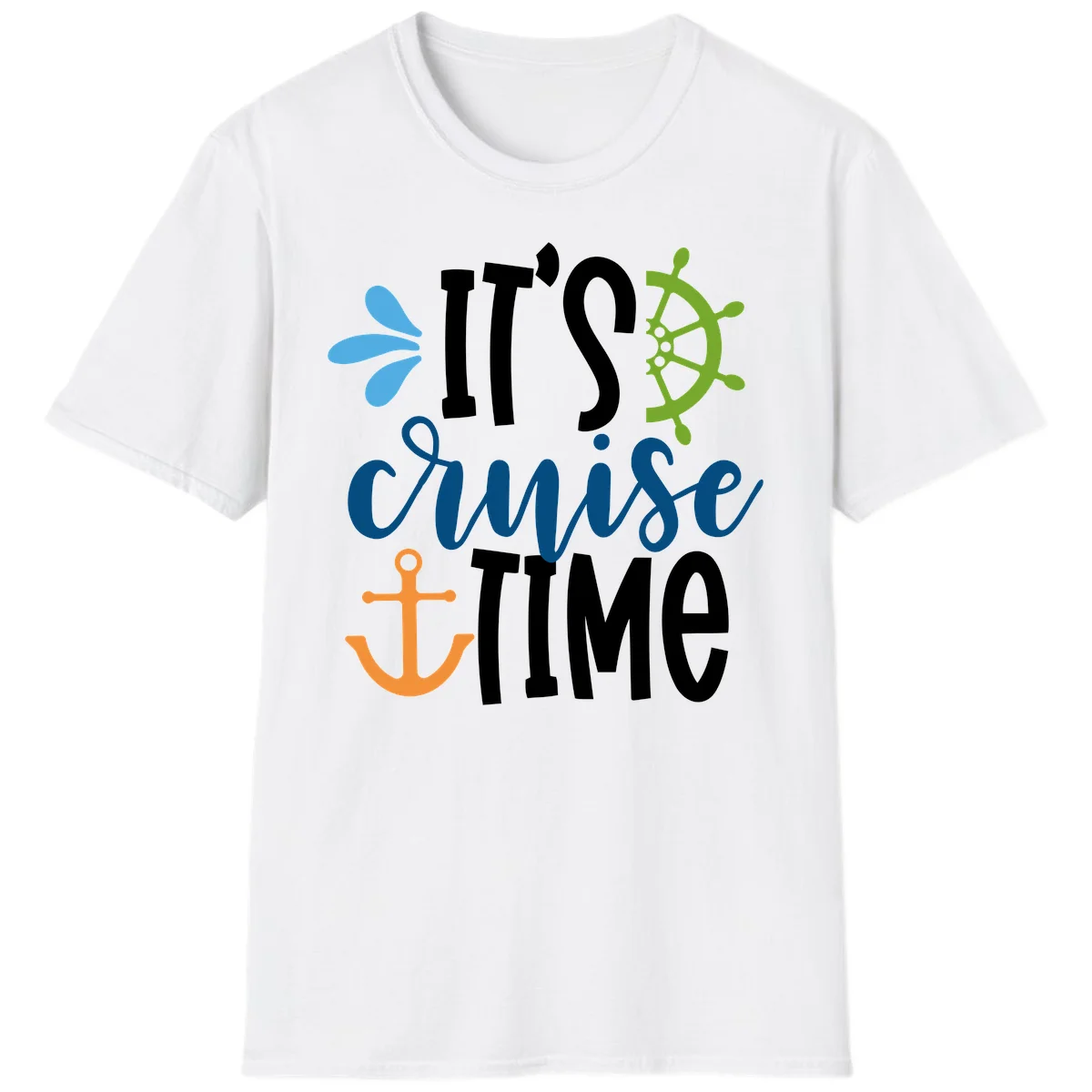It's Cruise Time Nautical T-Shirt in White