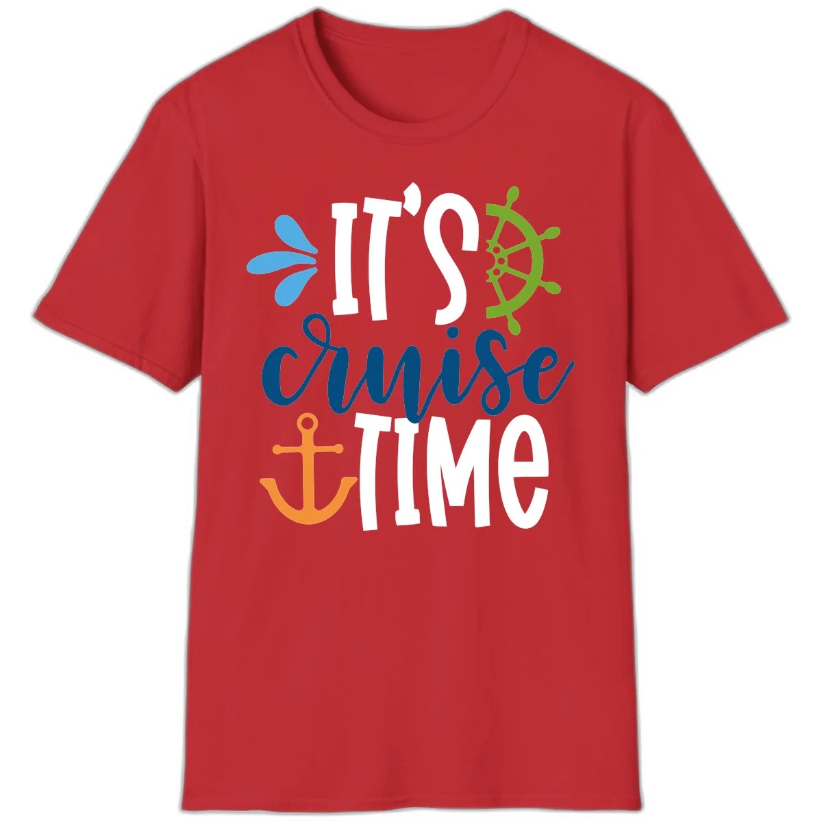 It's Cruise Time Nautical T-Shirt in Red