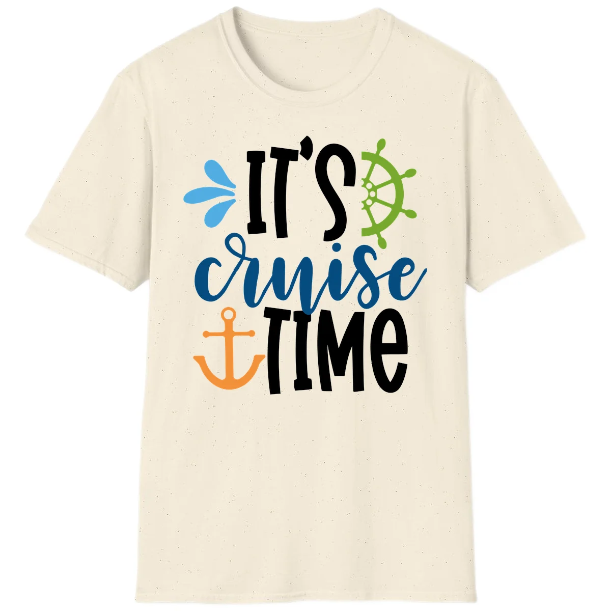 It's Cruise Time Nautical T-Shirt in Natural