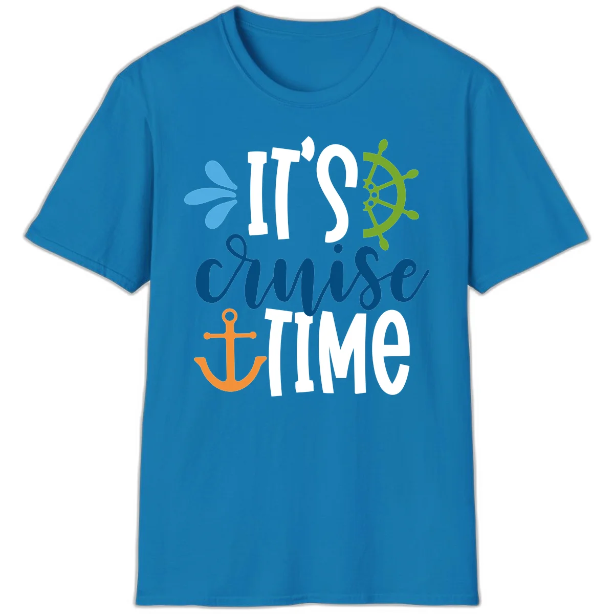 It's Cruise Time Nautical T-Shirt in Sapphire