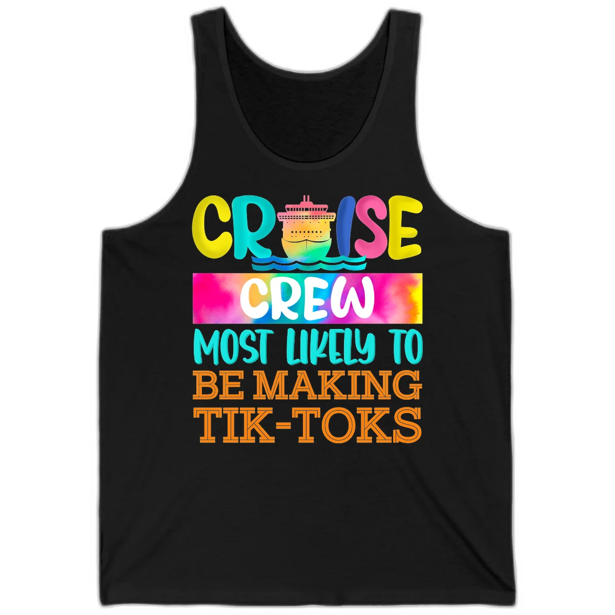 Cruise Crew Most Likely To Make TikToks Tank in Black