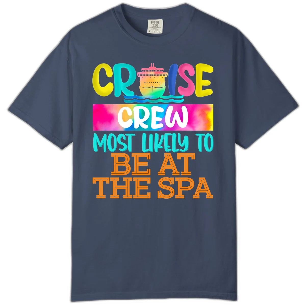 Cruise Crew Most Likely To Beat The Spa Comfort Color in Midnight