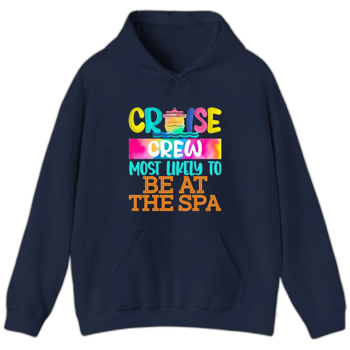 Cruise Crew Most Likely To Beat The Spa Hoodie in Navy