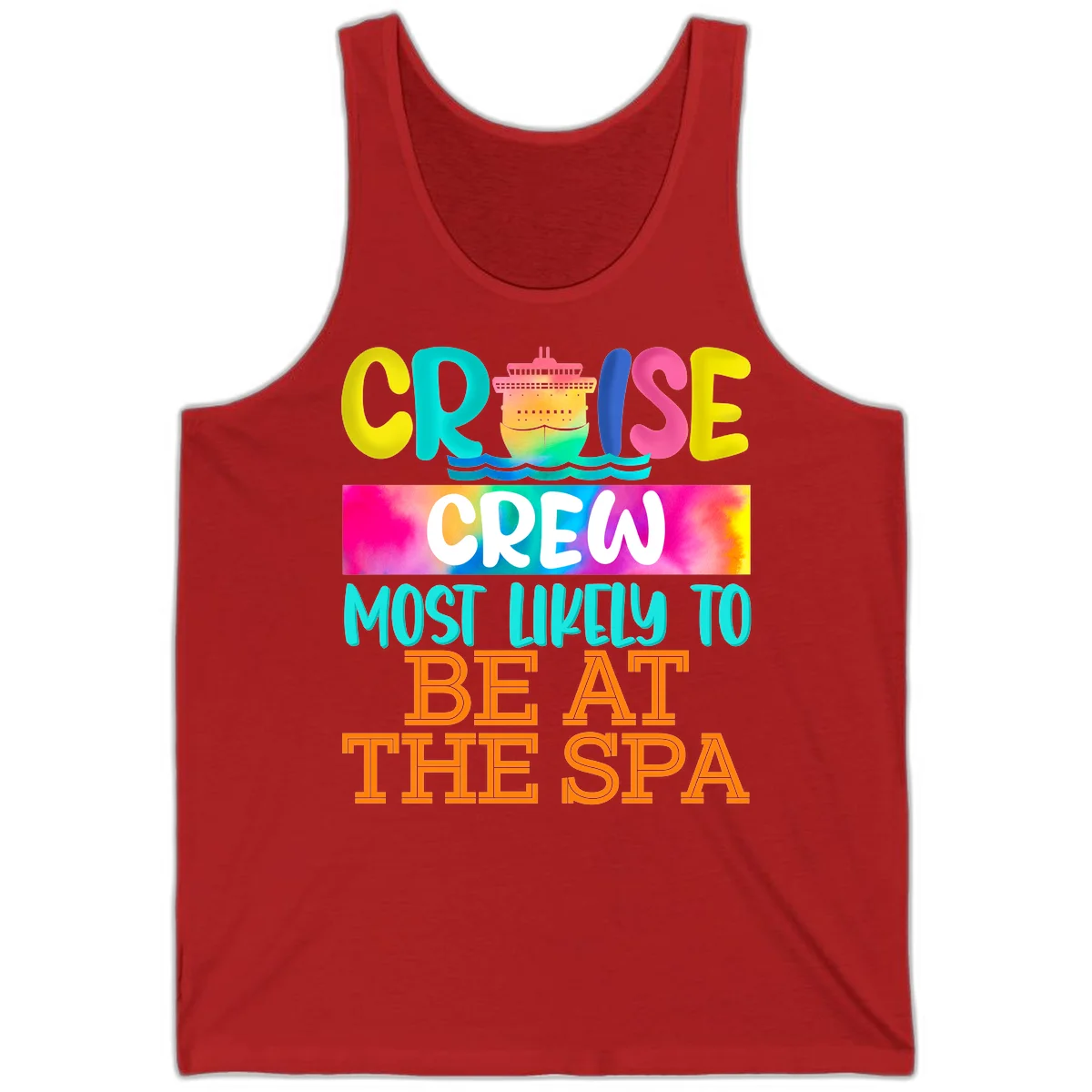 Cruise Crew Most Likely To Beat The Spa Tank in Red