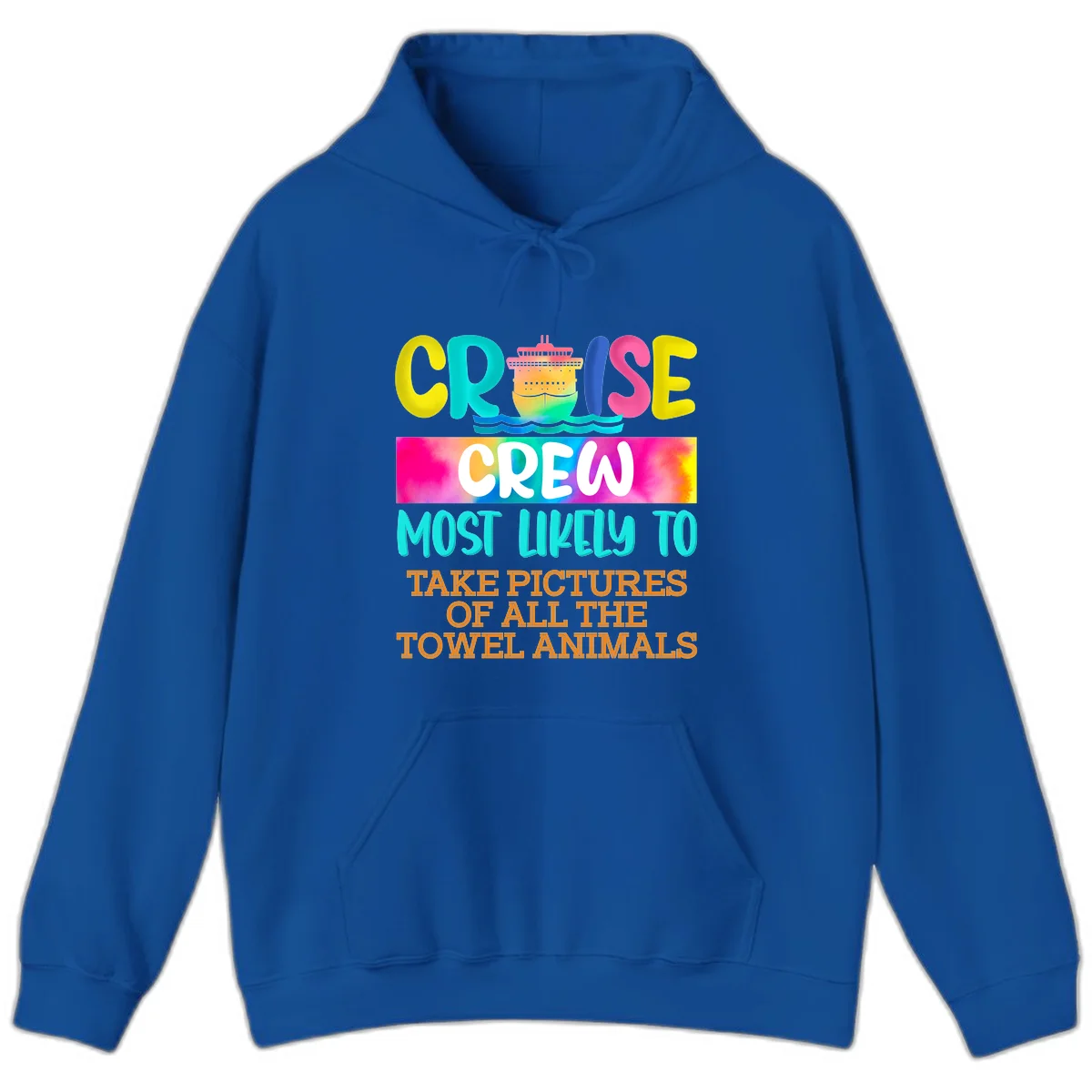 Cruise Crew Most Likely To Take Pictures Hoodie in Royal