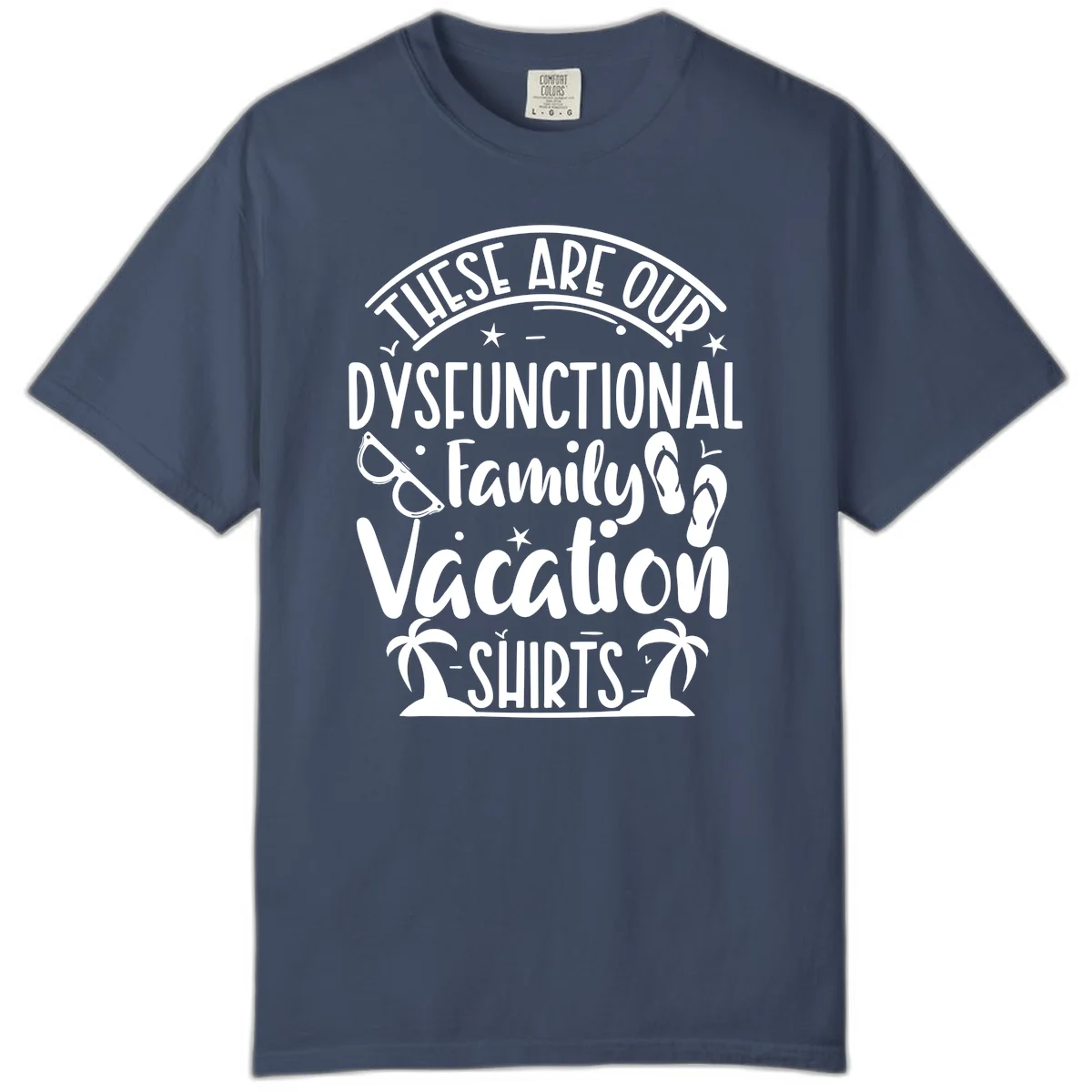 Dysfunctional Family Vacation Comfort Color in Midnight