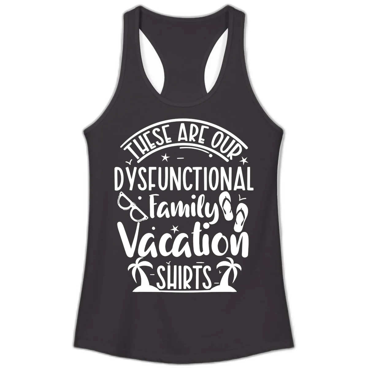 Dysfunctional Family Vacation Ladies Tank in Black