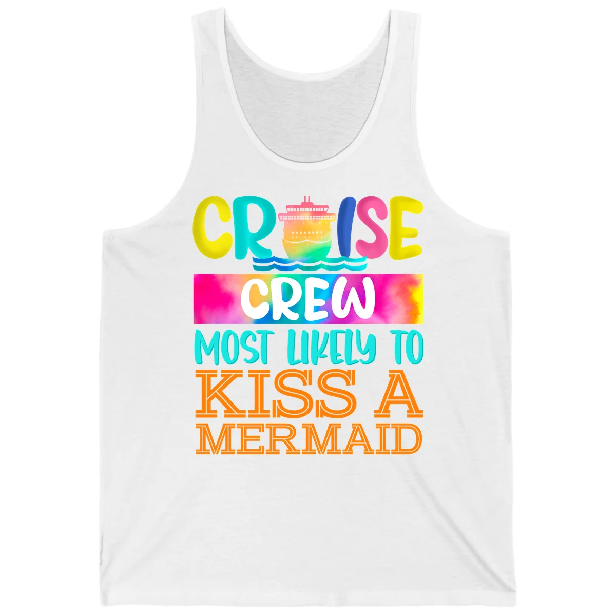 Cruise Crew Most Likely To Kiss A Mermaid Tank in White