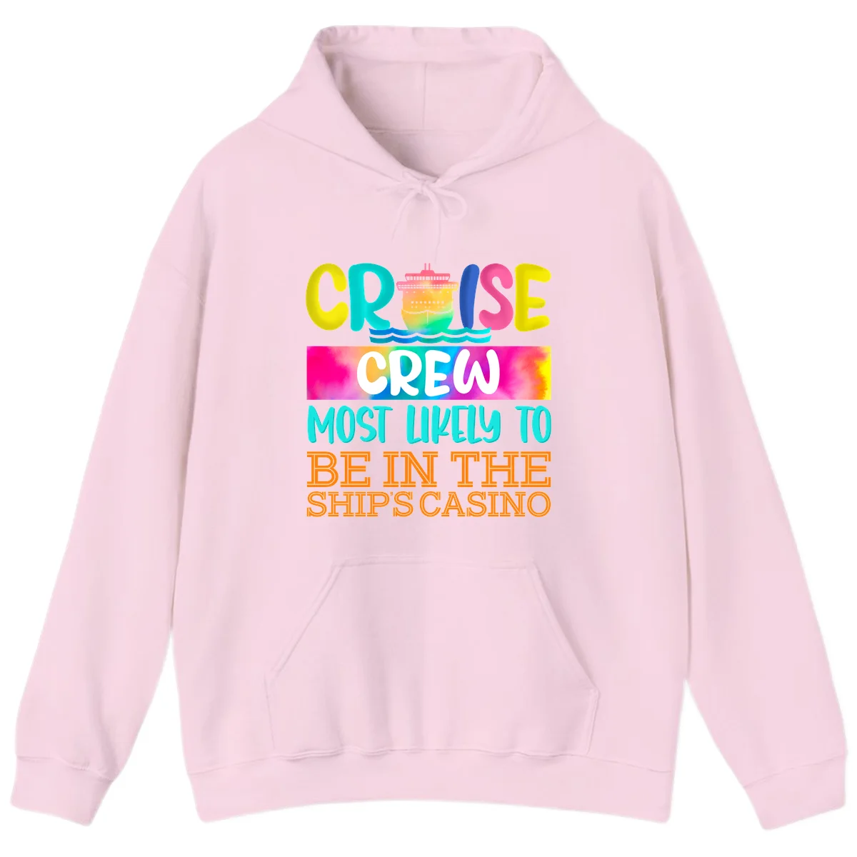 Cruise Crew Most Likely Casino Hoodie in Light Pink