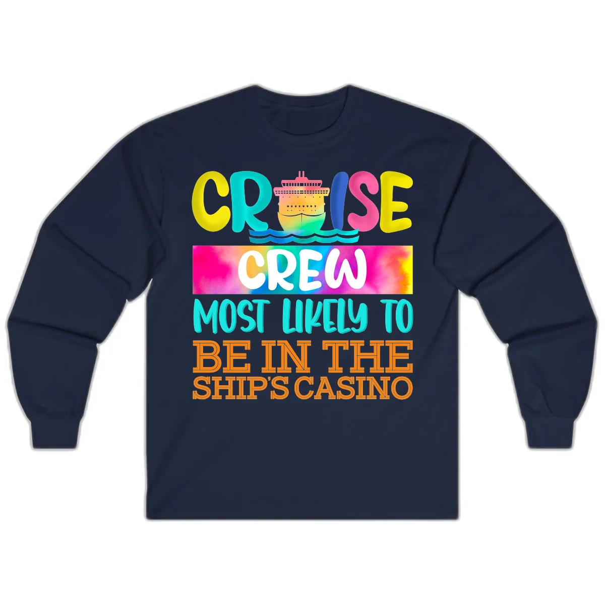 Cruise Crew Most Likely Casino Long Sleeve in Navy