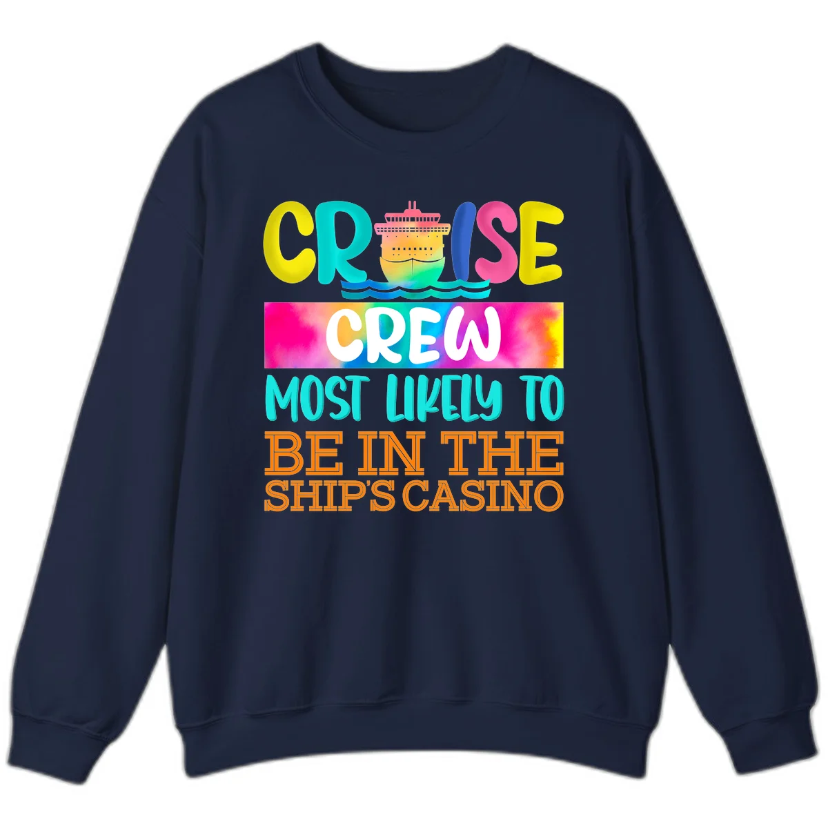 Cruise Crew Most Likely Casino Sweatshirt in Navy