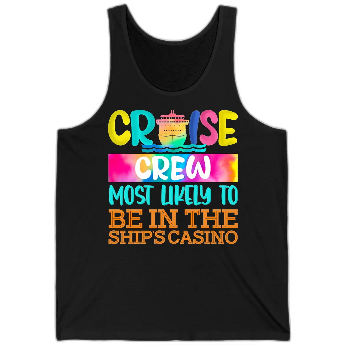 Cruise Crew Most Likely Casino Tank in Black