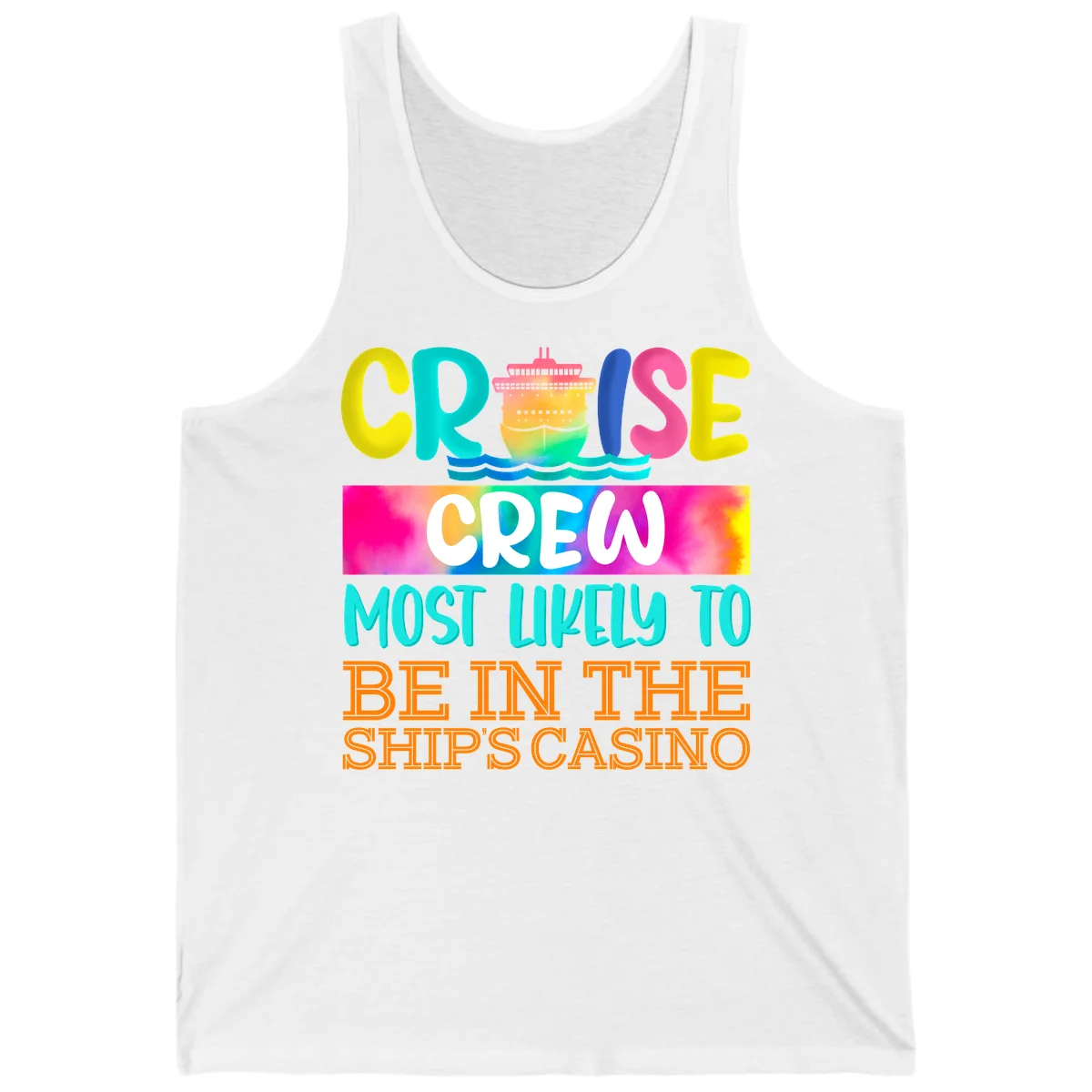 Cruise Crew Most Likely Casino Tank in White