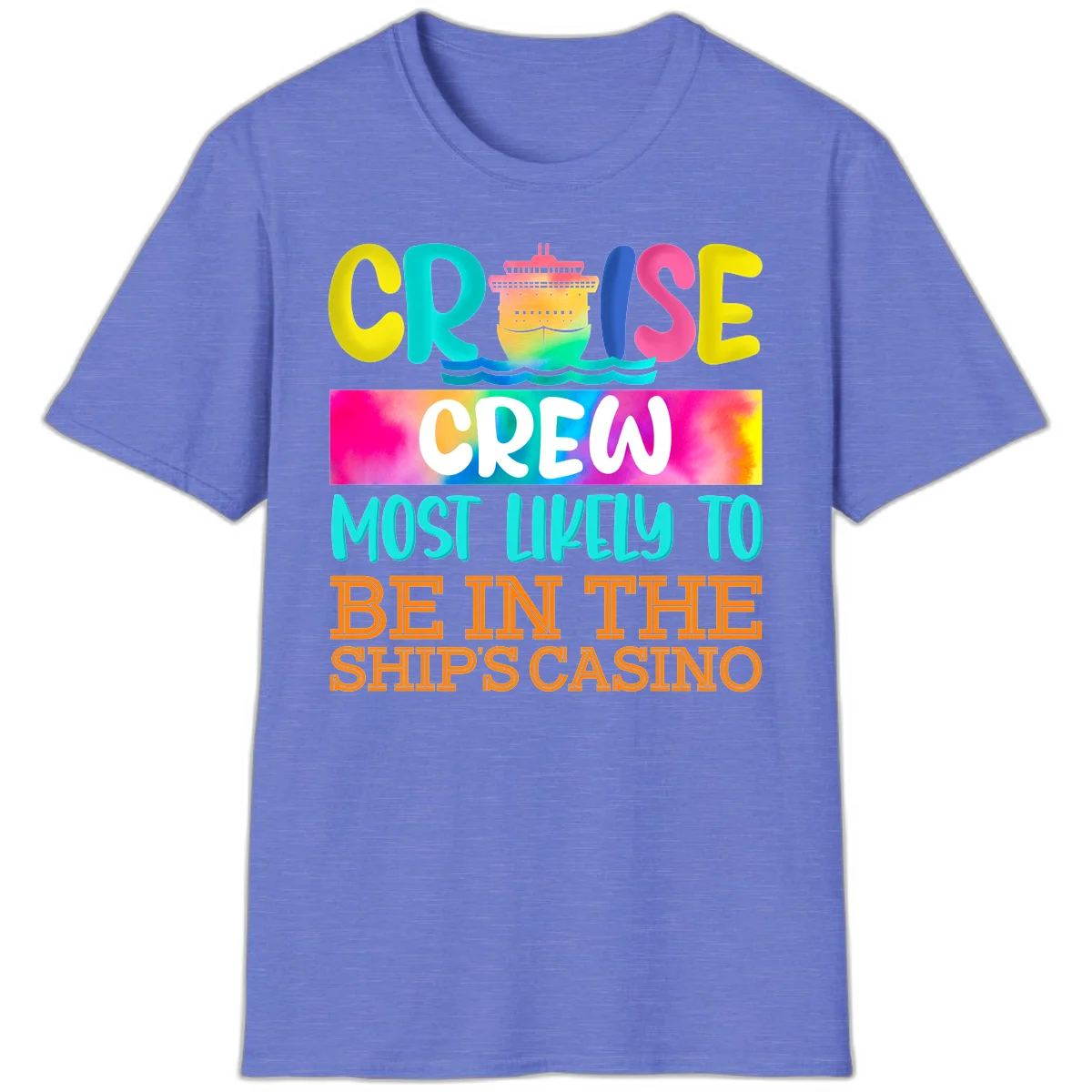 Cruise Crew Most Likely Casino T-Shirt in Heather Royal