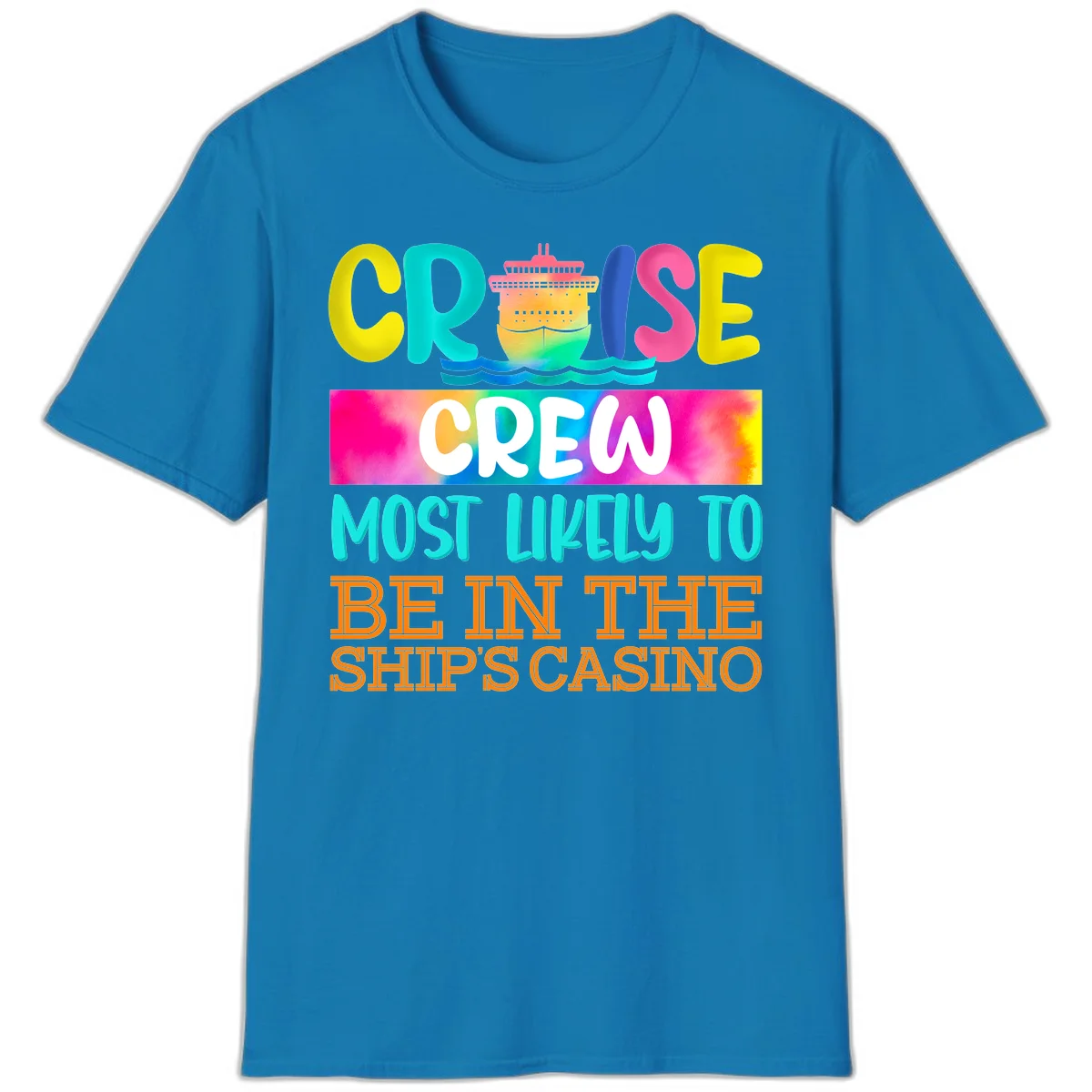 Cruise Crew Most Likely Casino T-Shirt in Sapphire
