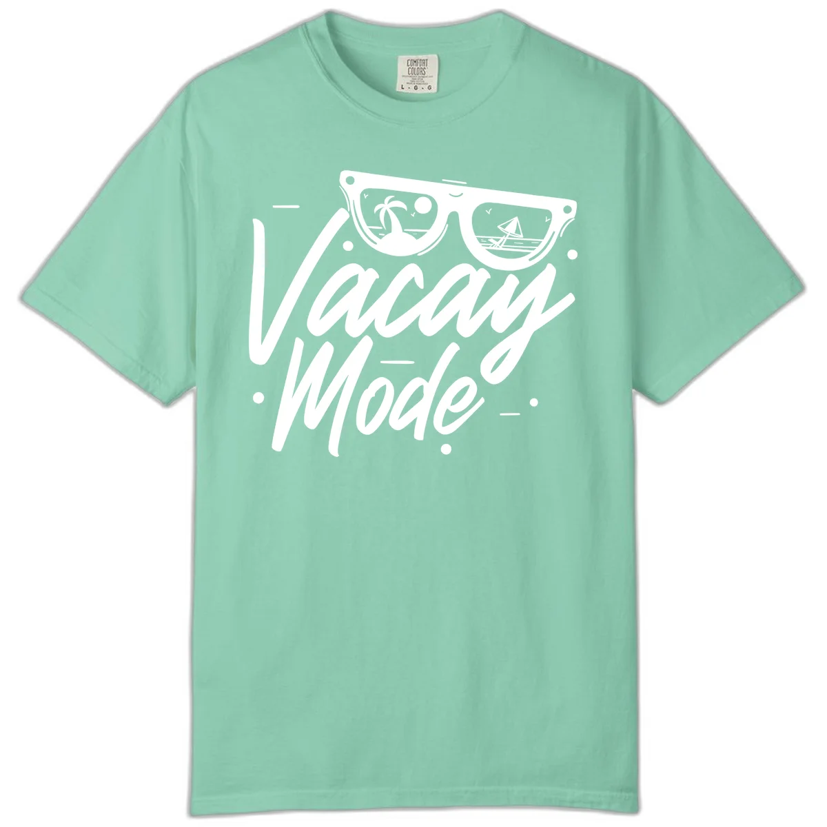 Warm Mode Cruise Vibes Comfort Color T-Shirt in Island Reef