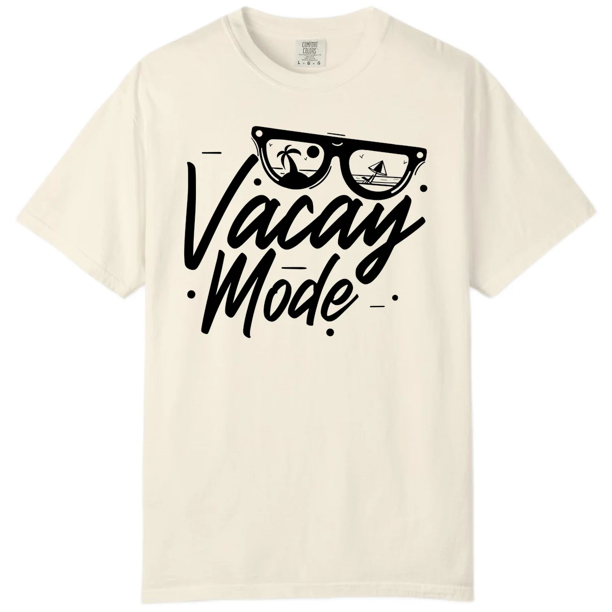 Warm Mode Cruise Vibes Comfort Color T-Shirt in Ivory