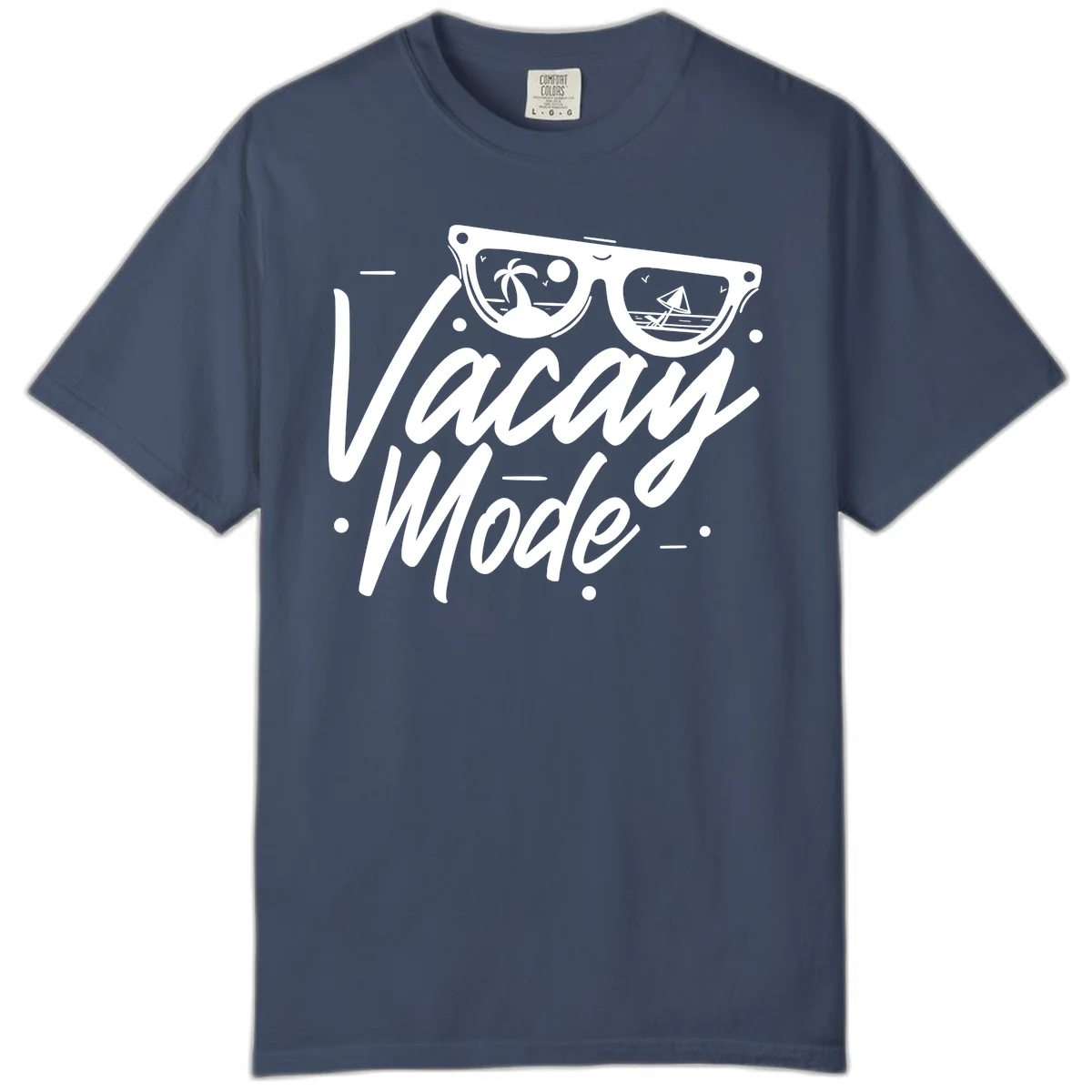 Warm Mode Cruise Vibes Comfort Color T-Shirt in Midnight