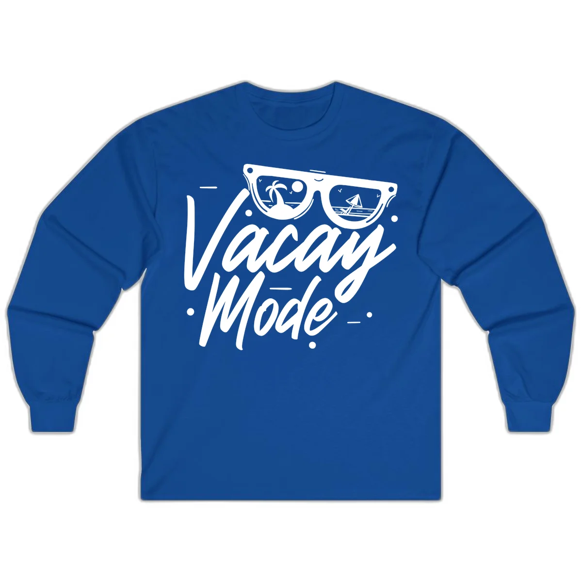 Warm Mode Cruise Vibes Long Sleeve T-Shirt in Royal