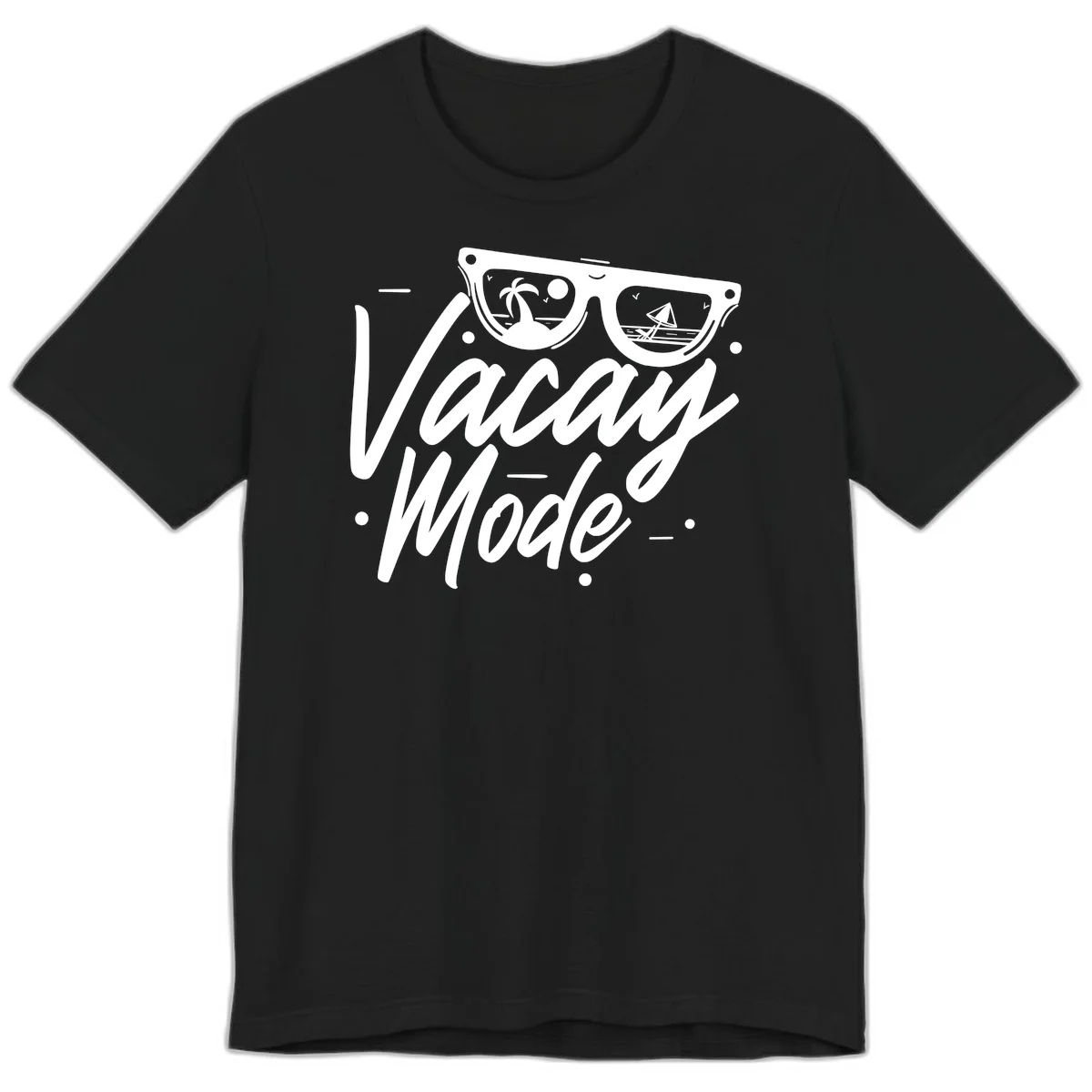 Warm Mode Cruise Vibes Premium T-Shirt in Black