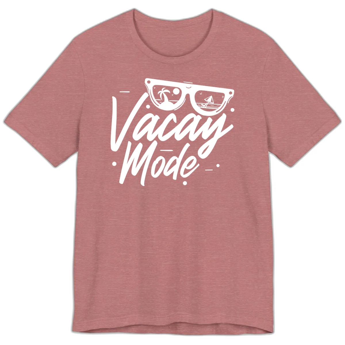 Warm Mode Cruise Vibes Premium T-Shirt in Heather Mauve
