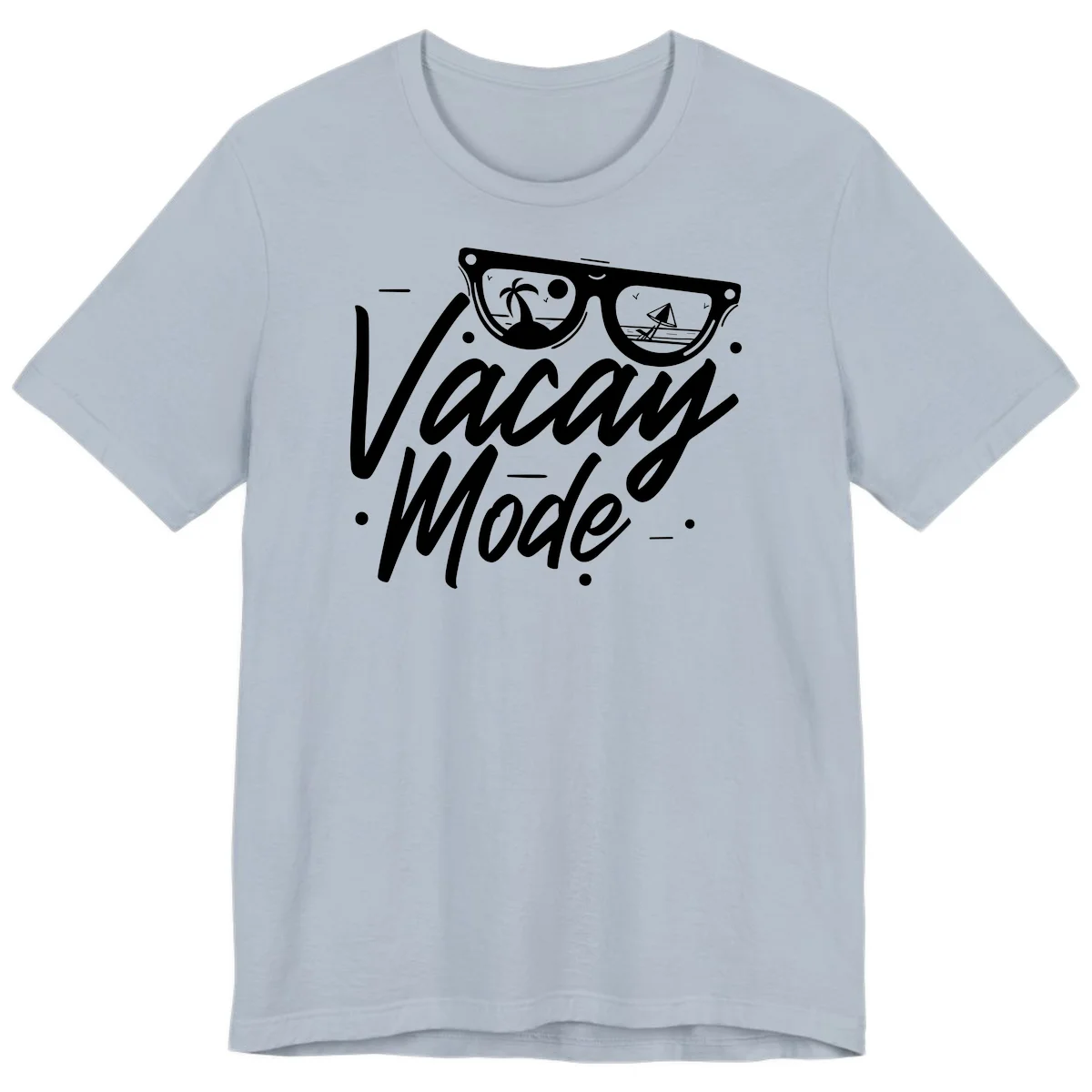 Warm Mode Cruise Vibes Premium T-Shirt in Light Blue