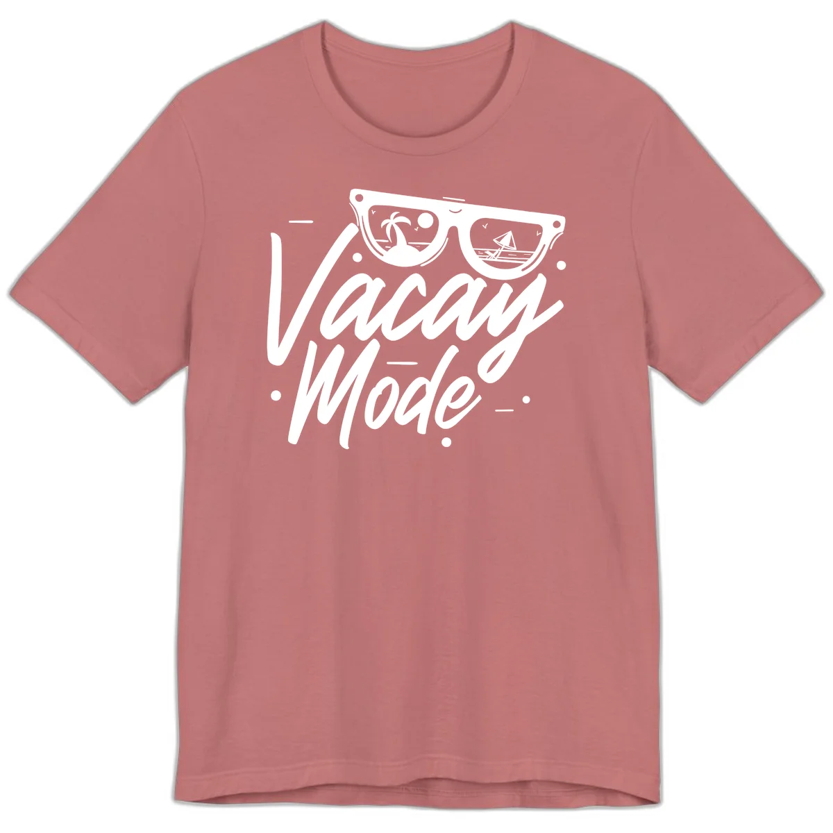 Warm Mode Cruise Vibes Premium T-Shirt in Mauve