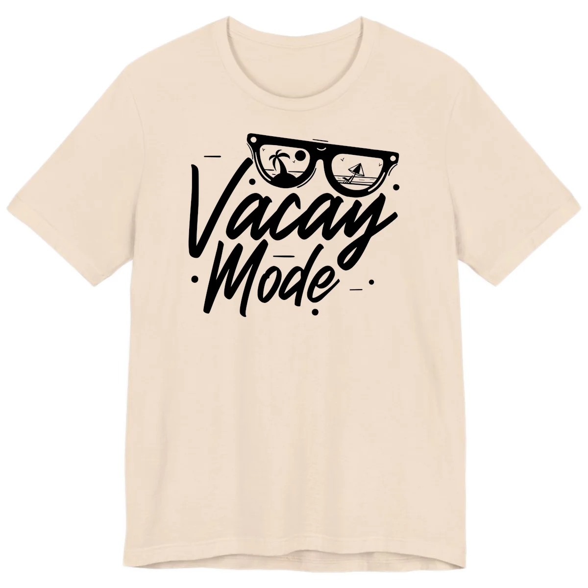 Warm Mode Cruise Vibes Premium T-Shirt in Soft Cream
