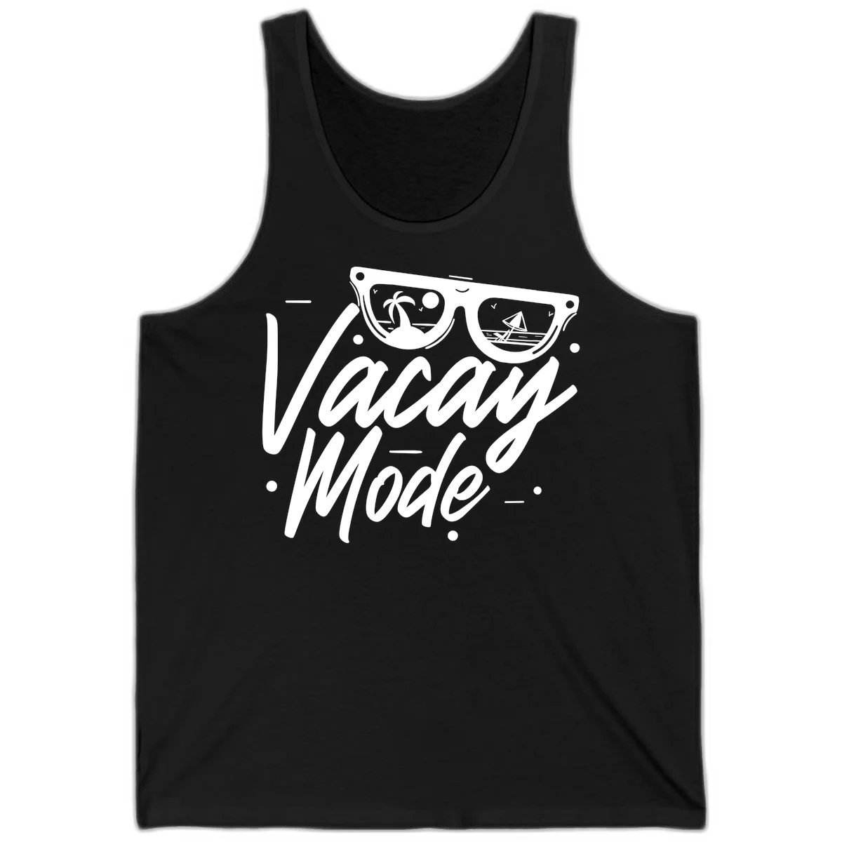 Warm Mode Cruise Vibes Tank Top in Black