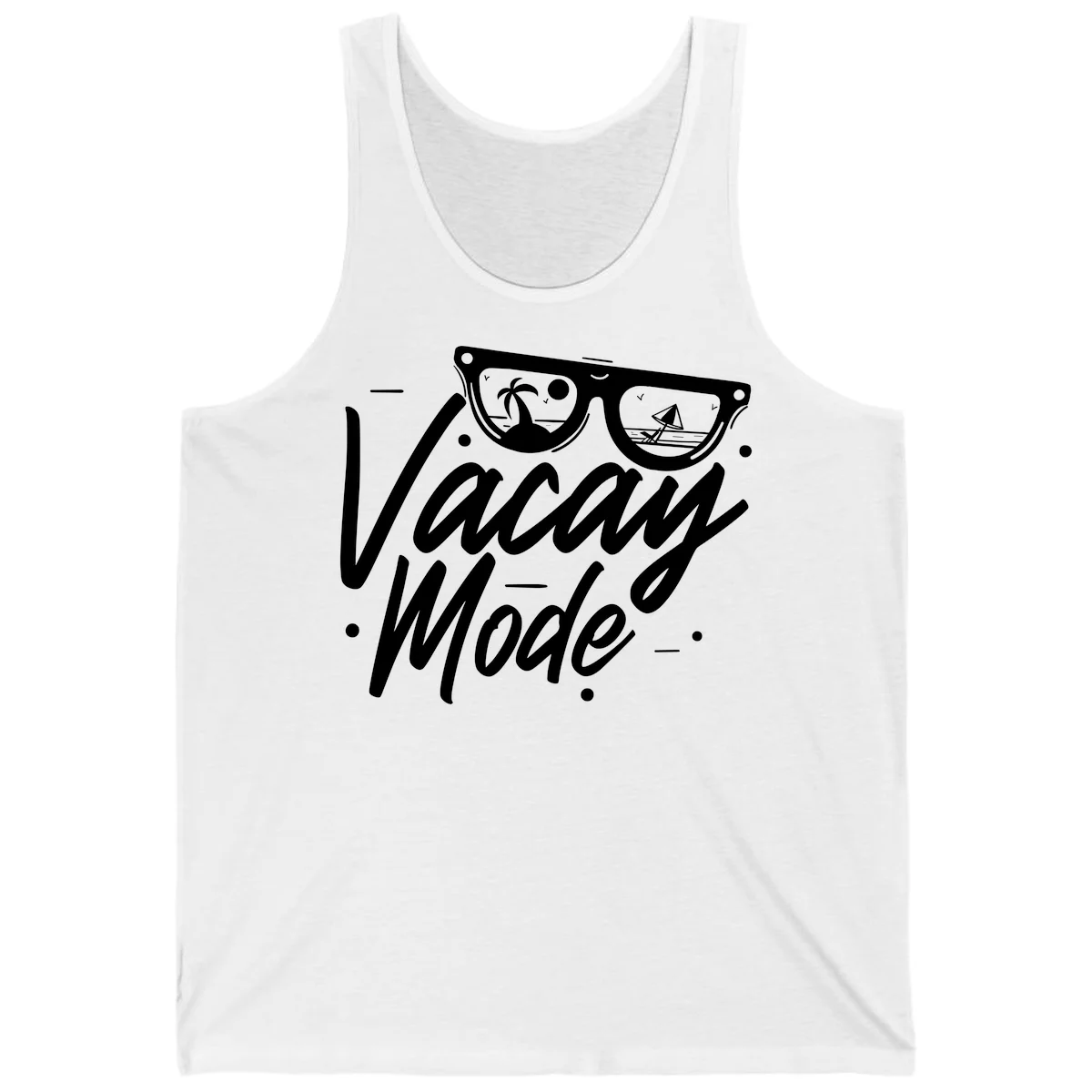 Warm Mode Cruise Vibes Tank Top in White