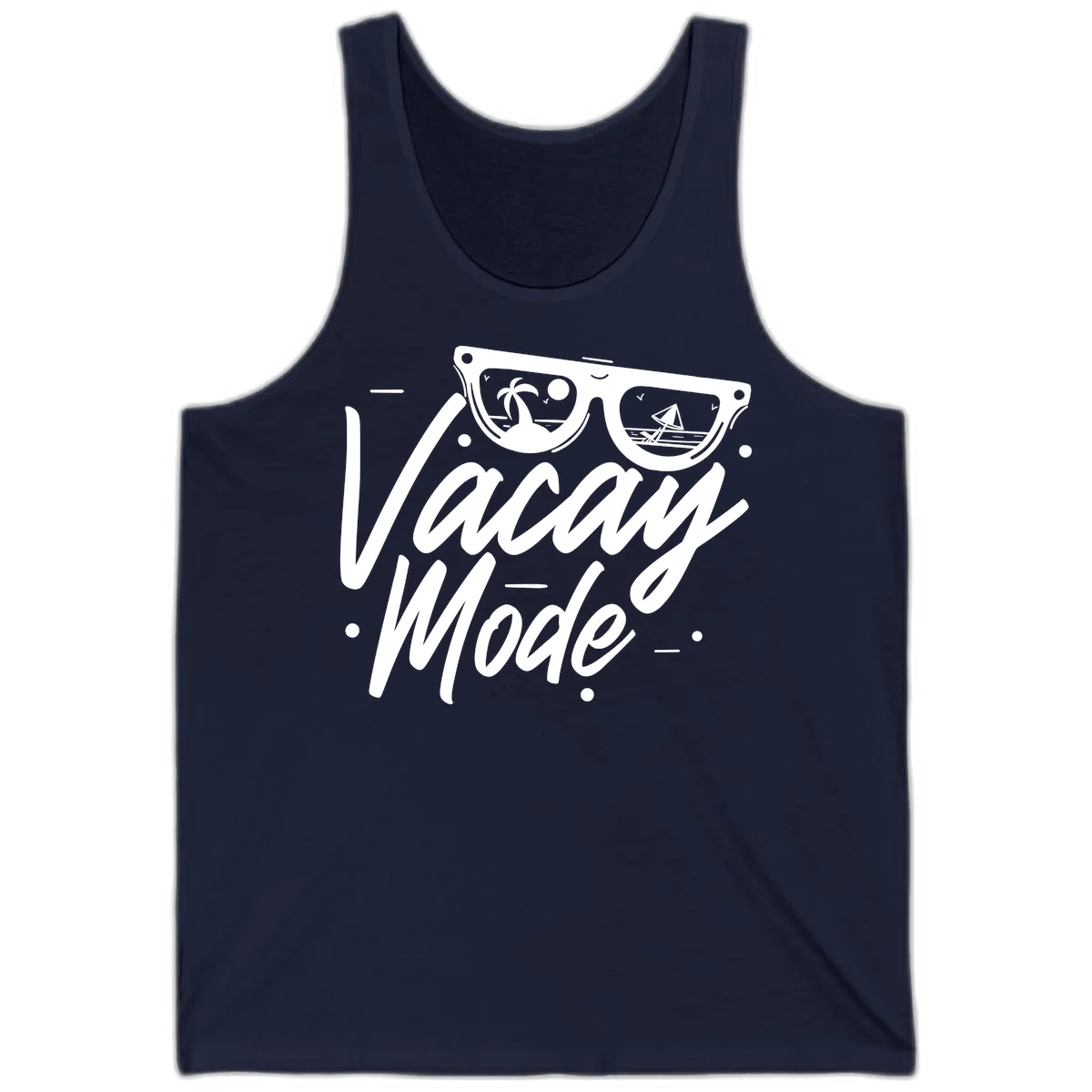 Warm Mode Cruise Vibes Tank Top in Navy