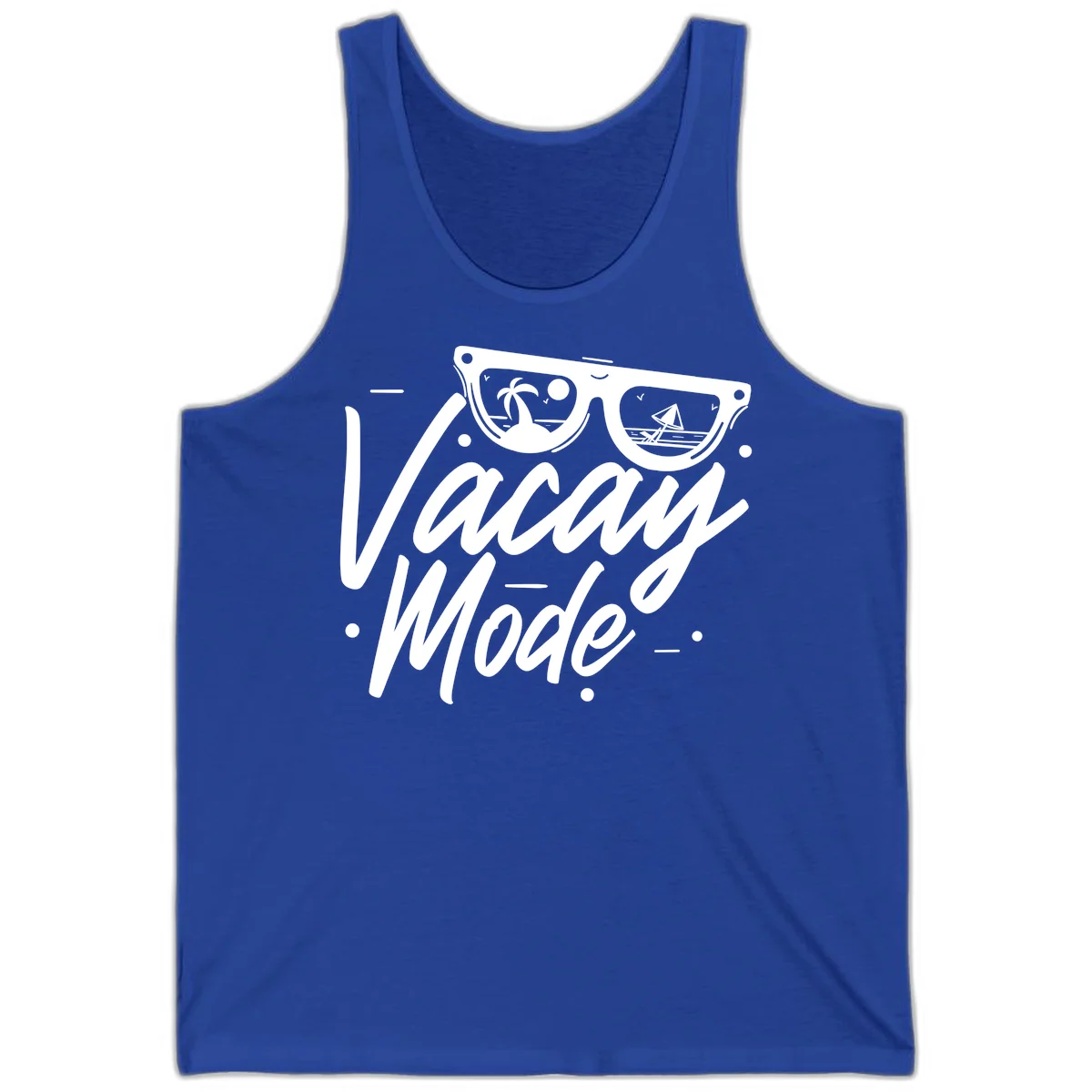 Warm Mode Cruise Vibes Tank Top in True Royal