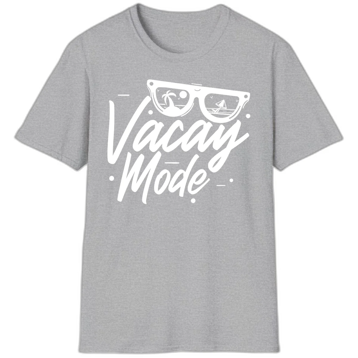 Warm Mode Cruise Vibes T-Shirt in Sport Grey