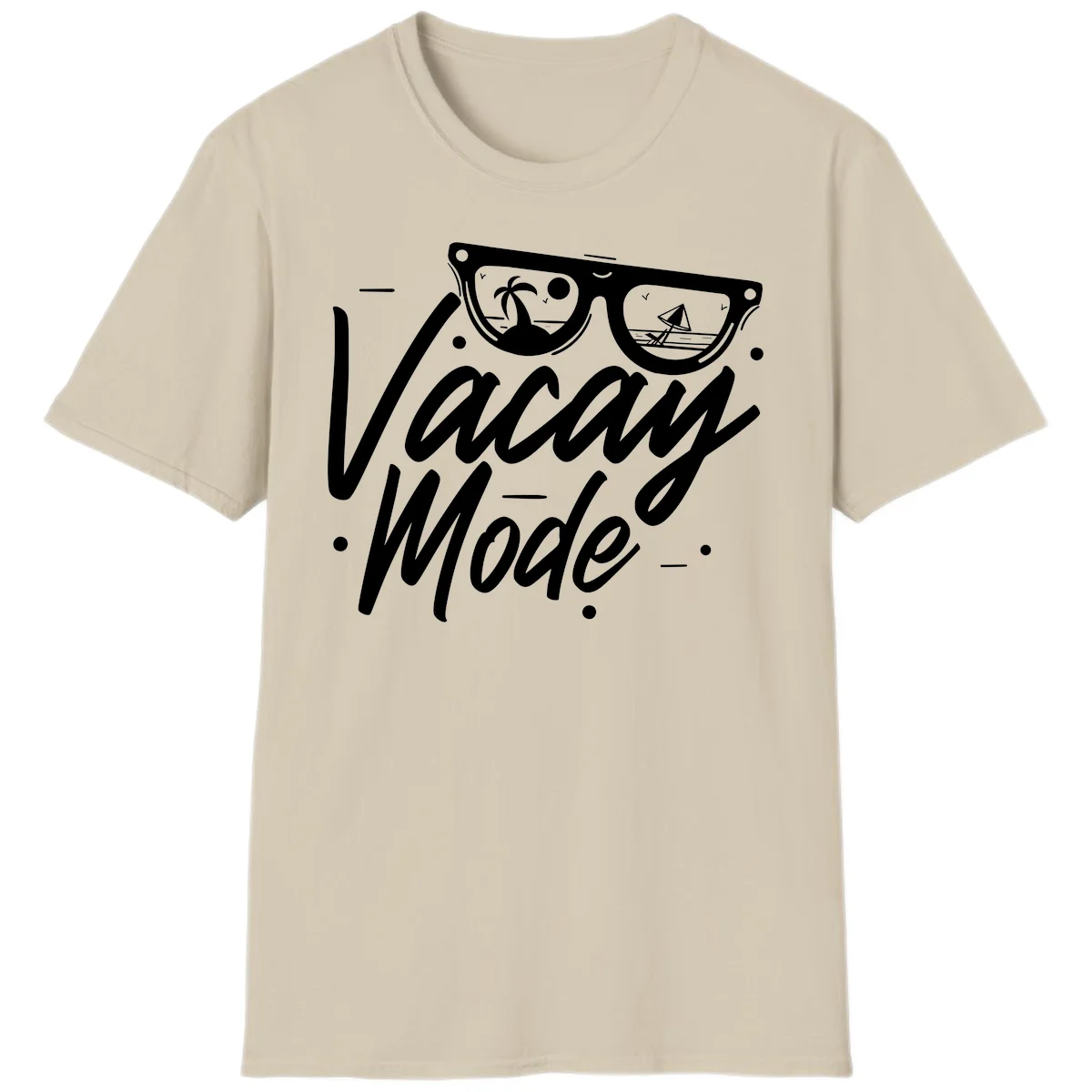 Warm Mode Cruise Vibes T-Shirt in Sand