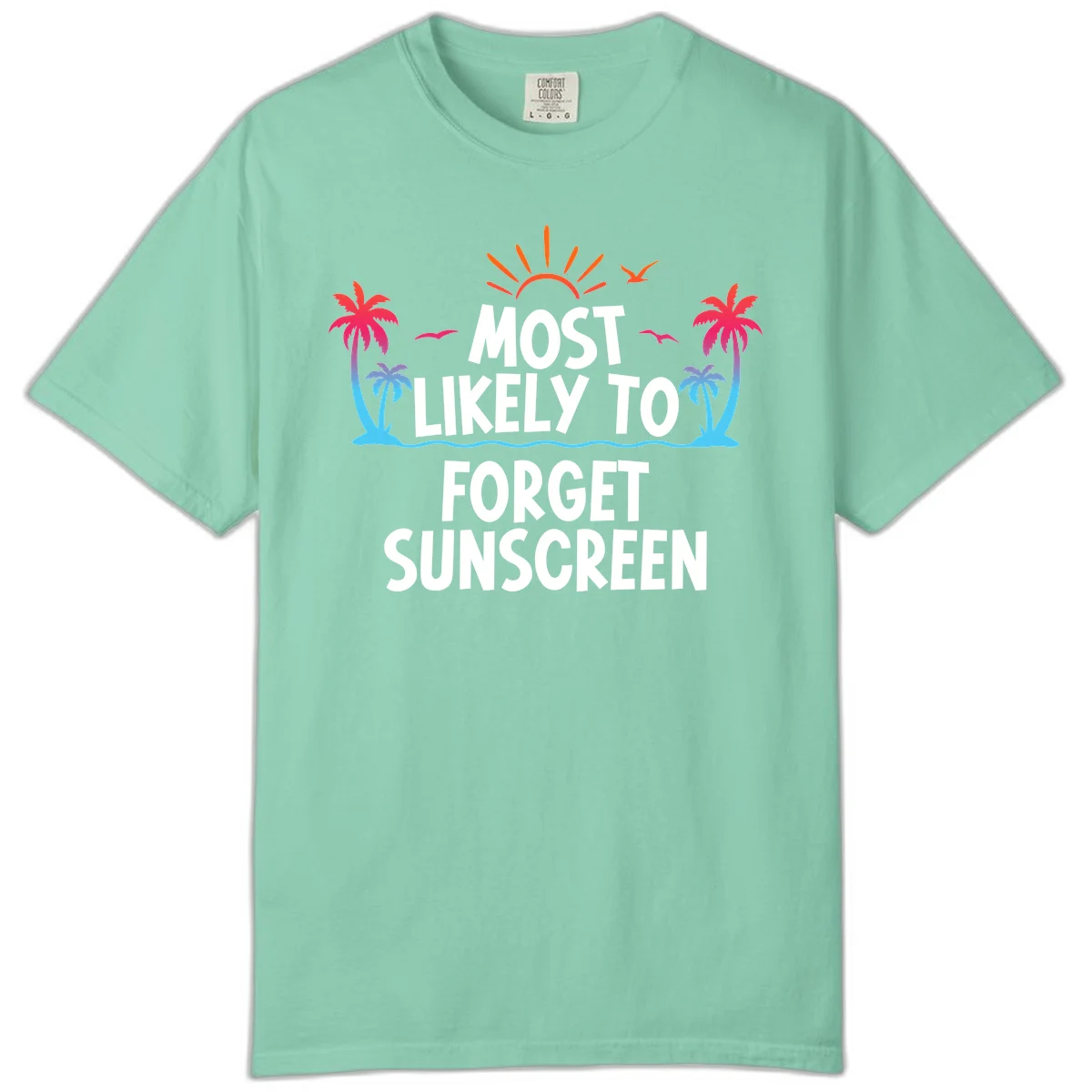 Most Likely To Forget Sunscreen Comfort Color in Island Reef