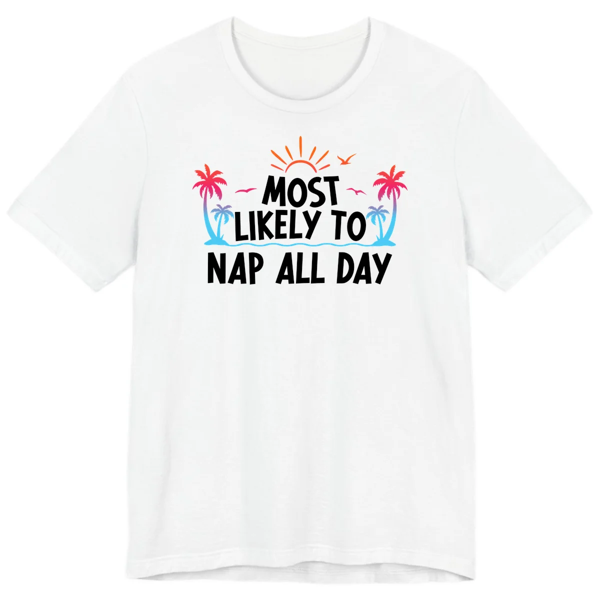Most Likely To Nap All Day Premium T-Shirt in White