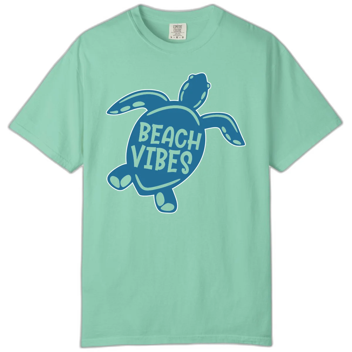 Beach Vibes Sea Turtle Comfort Color in Island Reef