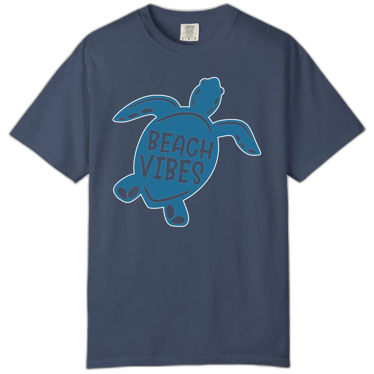 Beach Vibes Sea Turtle Comfort Color in Midnight