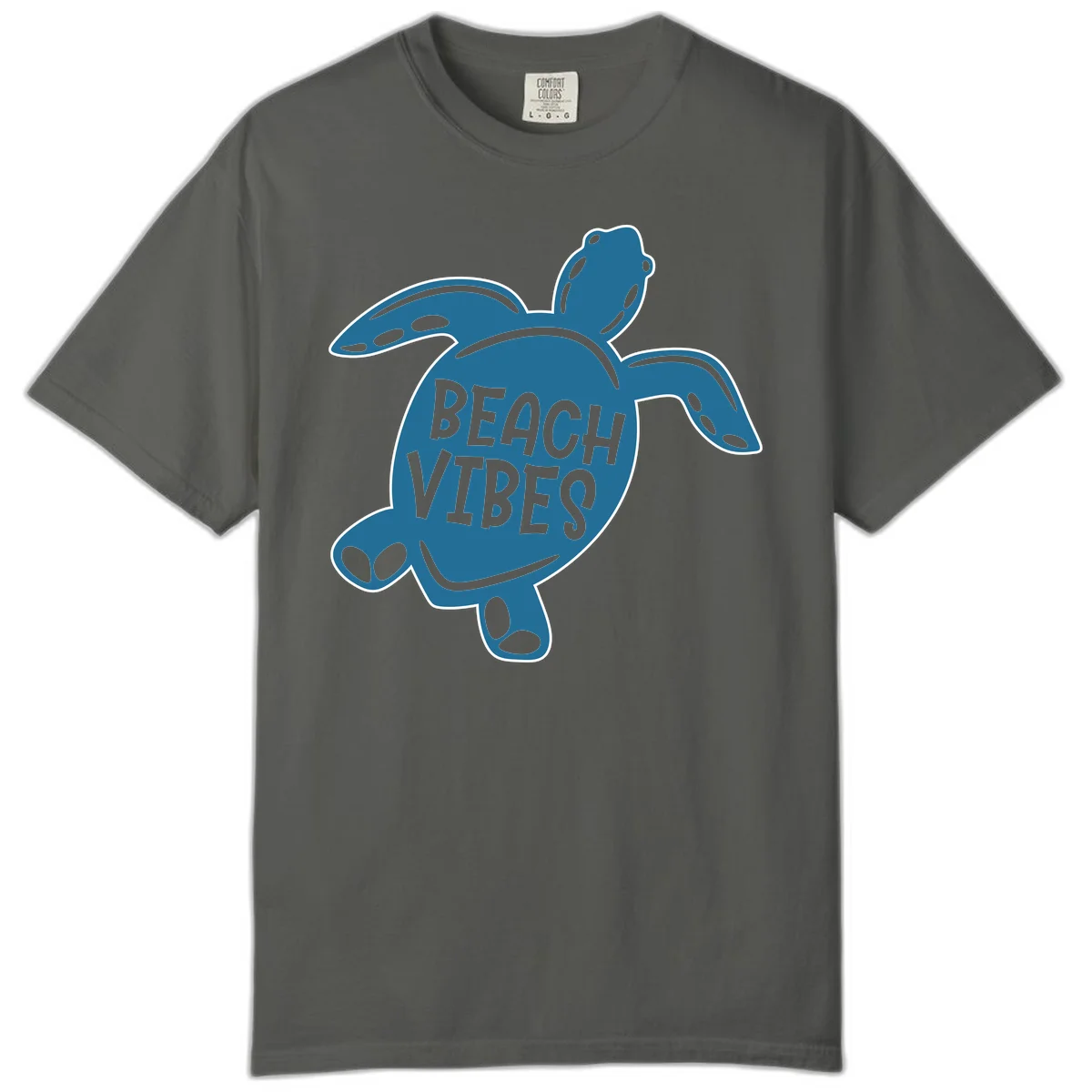 Beach Vibes Sea Turtle Comfort Color in Pepper