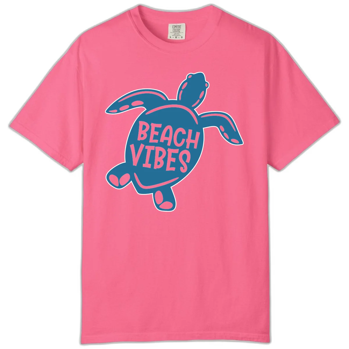 Beach Vibes Sea Turtle Comfort Color in Crunchberry