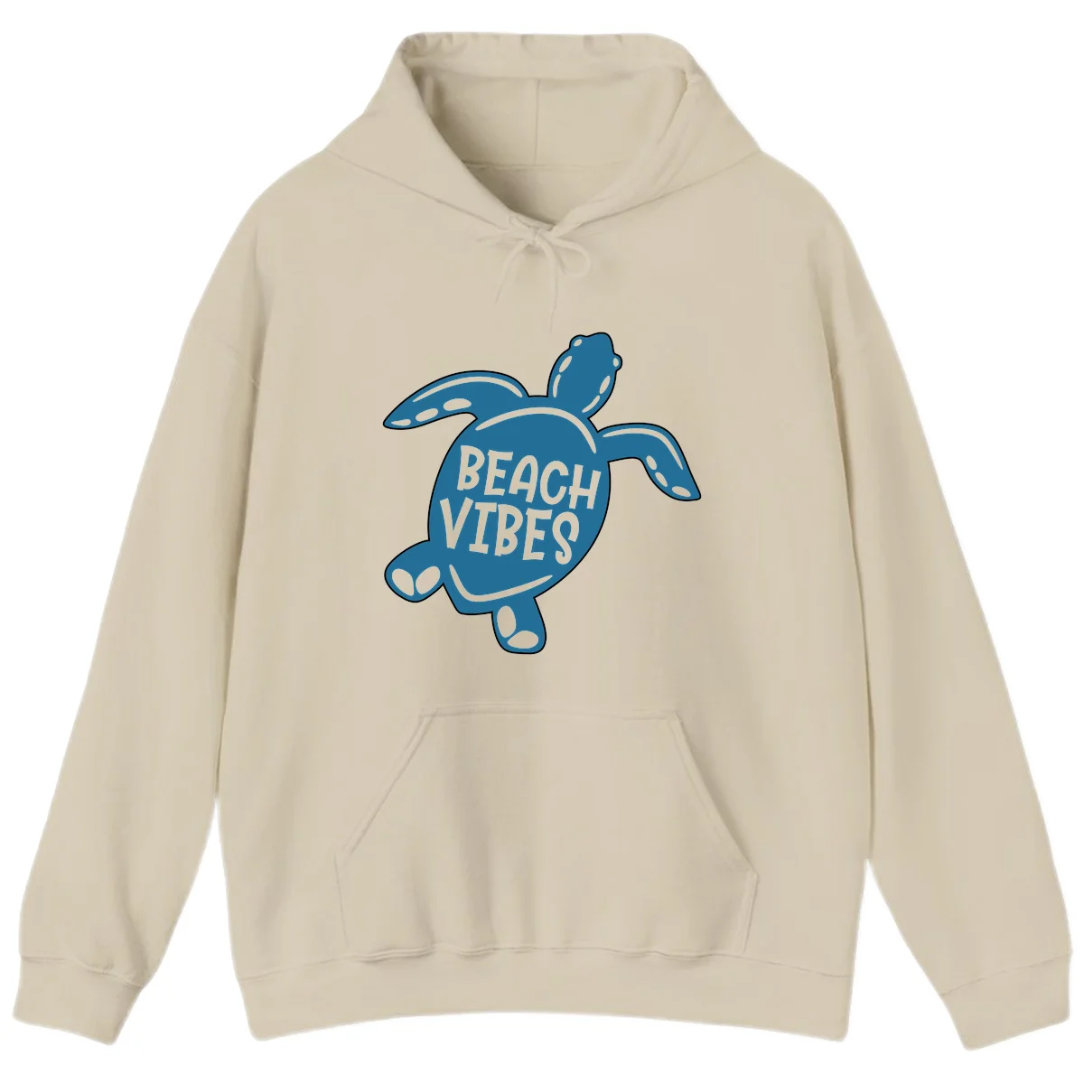 Beach Vibes Sea Turtle Hoodie in Sand