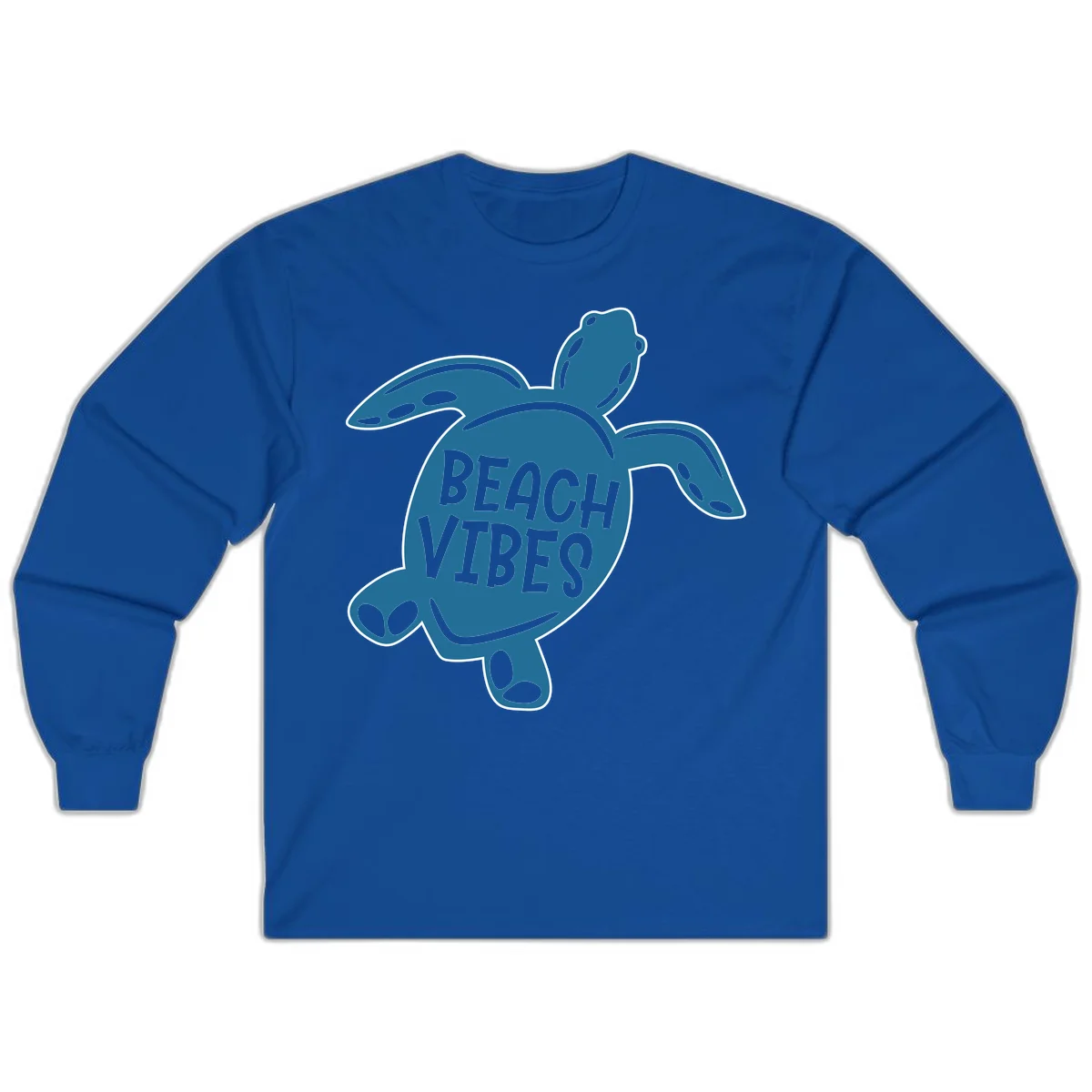 Beach Vibes Sea Turtle Long Sleeve in Royal