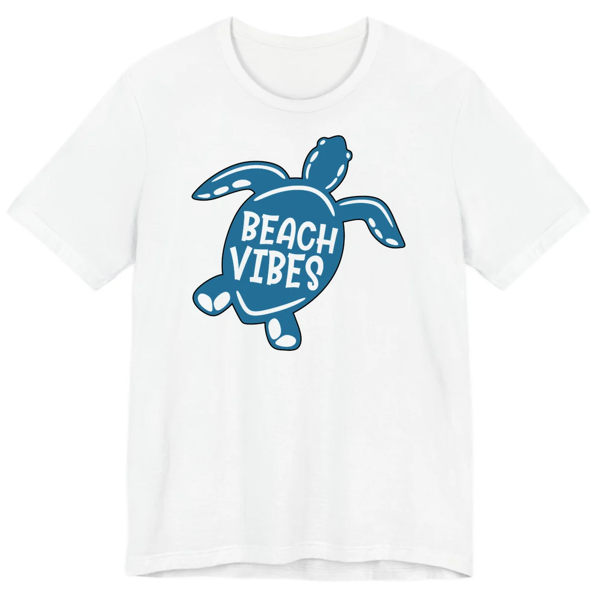 Beach Vibes Sea Turtle Premium T-Shirt in White