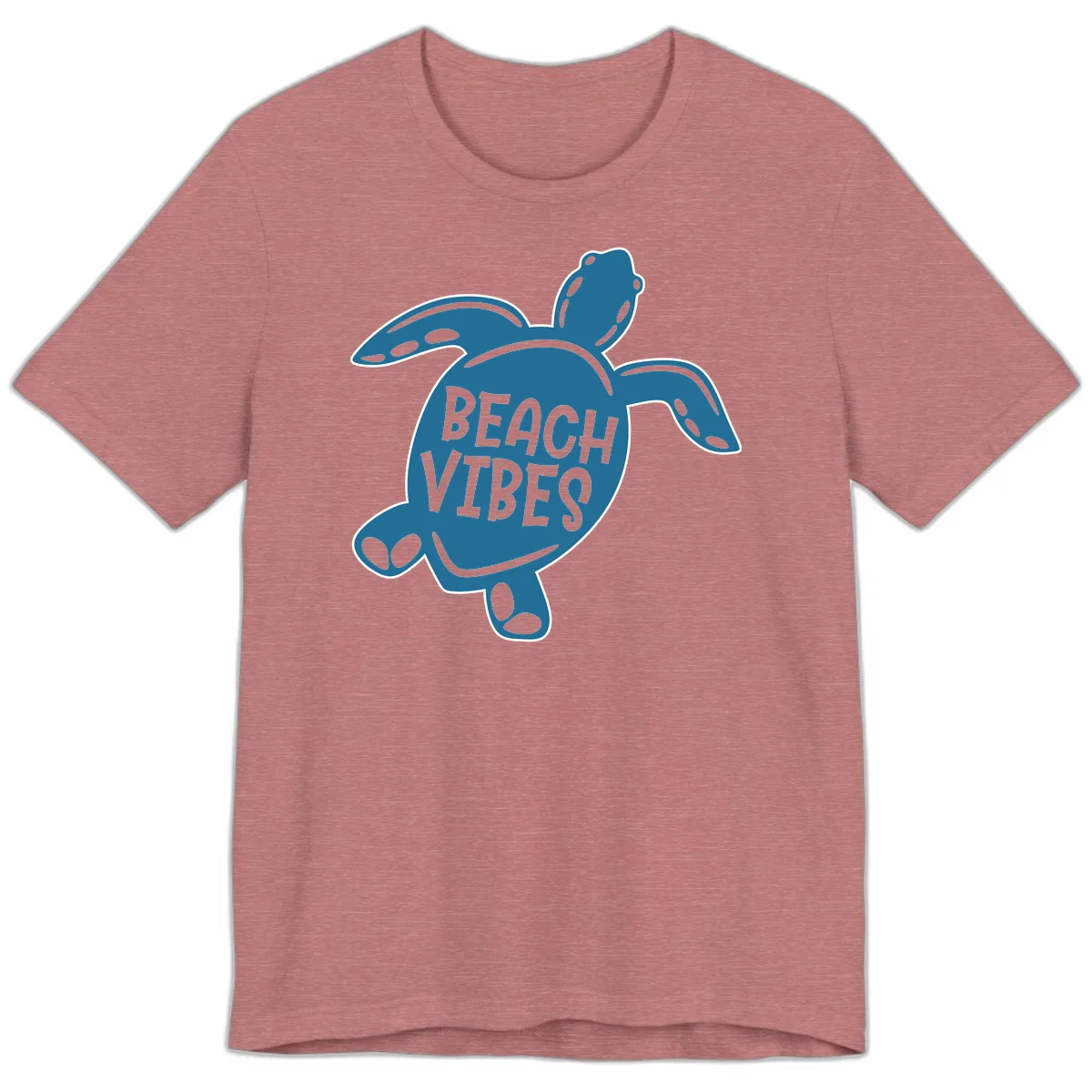 Beach Vibes Sea Turtle Premium T-Shirt in Heather Mauve